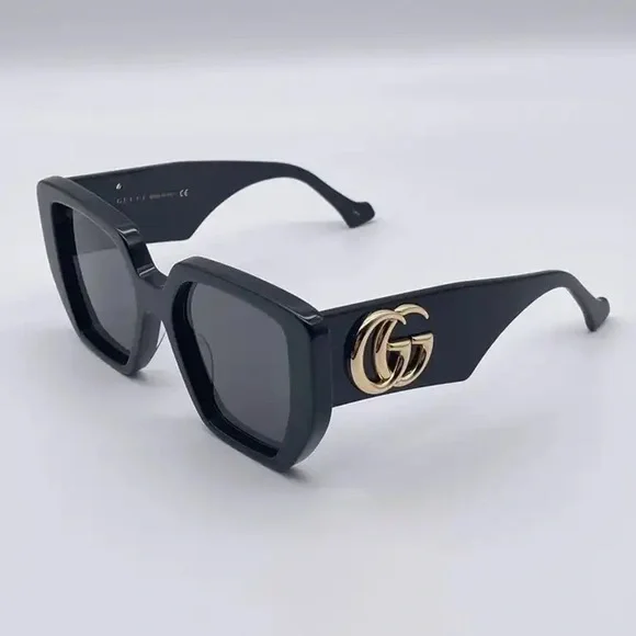 💯- NEW GUCCI GG0956S 003 BLACK SUNGLASSES GUCCI WOMEN’S EYEWEAR GUCCI GG095… - Picture 7 of 11